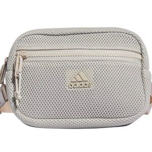Adidas Beige and Gray Airmesh Waist Pack/Travel Bag